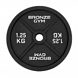 Диск олимпийский BRONZE GYM чугунный 1,25 кг