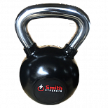 Гиря черная прорезиненная 10kg Smith Сила DB087